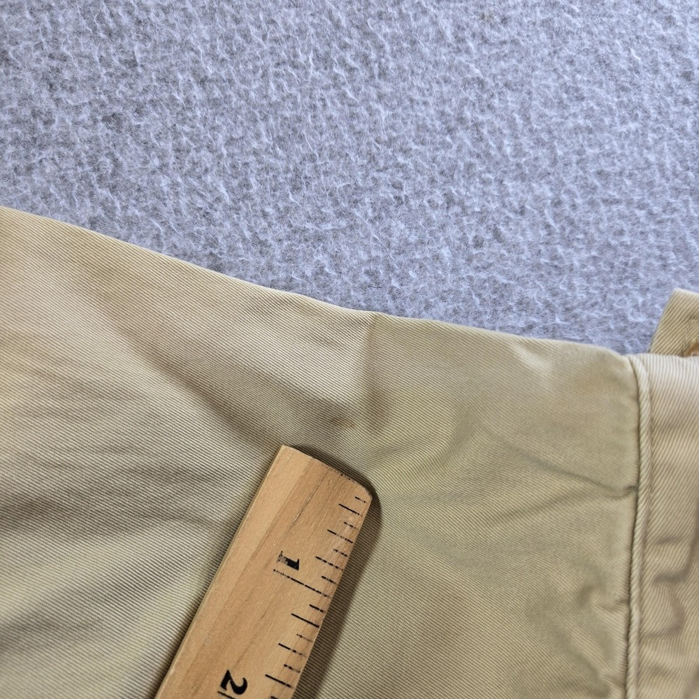 Vintage Lauren Ralph Lauren Jacket Womens M Beige Cotton Twill Military Zip - Picture 14 of 16